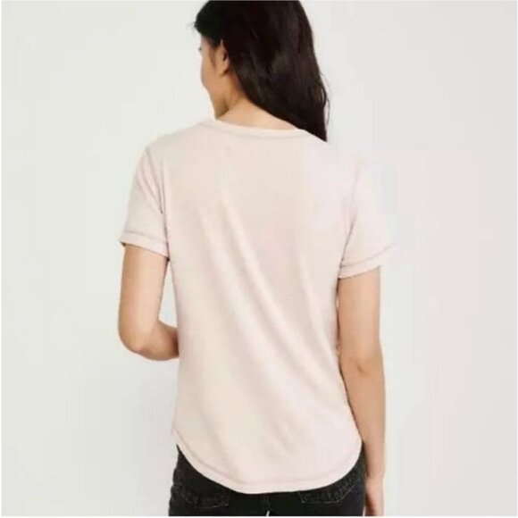 Abercrombie & Fitch Lightweight White Crewneck T-Shirt Women’s Size Small - Picture 2 of 5